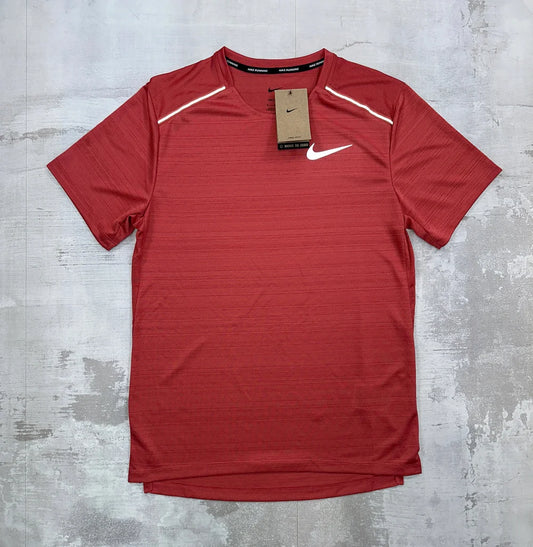 Nike Miler 1.0 Dri-Fit Running Shirt – Red